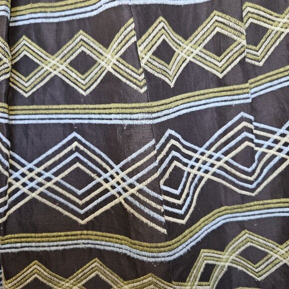 Josephine Chaus Green Argyle Pleated A-Line Skirt Size 4P Retro Mod Preppy Midi - Picture 8 of 13